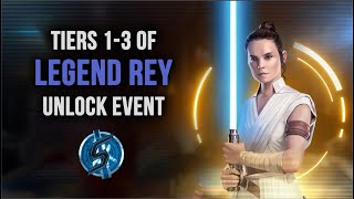 LEGENDARY REY UNLOCK EVENT - ALL 3 TIERS | Star Wars: Galaxy of Heroes