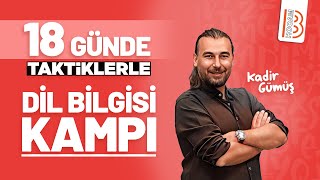 15.Gün - Taktiklerle Dil Bilgisi - Taktiklerle Cümle Türleri - Kadir Gümüş - 2024