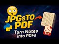 🔥 How to Convert Images to PDF in Seconds with Just ONE Python Script! [ 2025 ] Python Programming