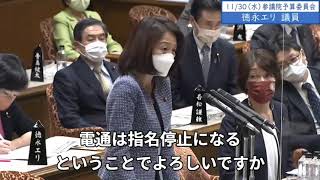 2022年11月30日　参議院　予算委員会　徳永エリ議員３「情報公開、これ必要だと思いませんか総理。何にも分からないんですよ。この疑惑だらけになってしまった東京オリンピック大会」