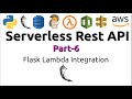 Serverless Rest API using AWS and Python | Flask Lambda Integration (Part-6)