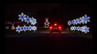 Driving by the Christmas Lights/Luces Navidenas  un Recorrido en Auto.