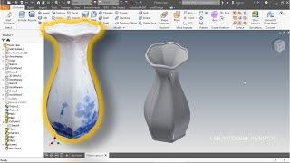 Flower vase modeling | Autodesk Inventor