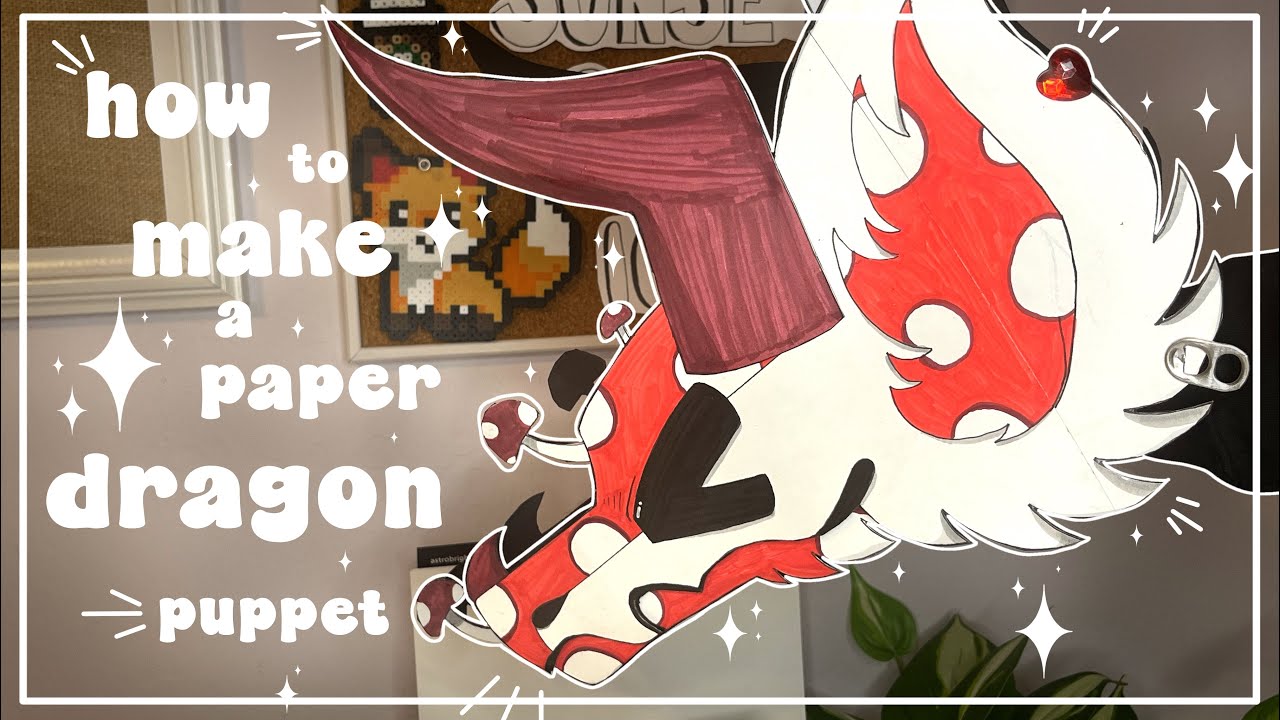 How To Make A Paper Dragon Puppet Full Tutorial 35k Special Youtube