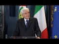 mattarella alla cerimonia di restituzione della bandiera degli atleti olimpici e paralimpici