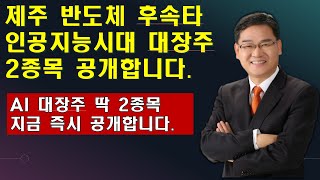 [대장주발굴의 달인 박병주 ] (24.1.09) 인공지능 대장주 공개합니다