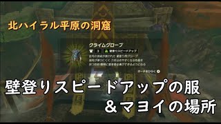 北ハイラルの洞窟で財宝を探せ！素早く壁を登る装備とマヨイの場所【ゼルダの伝説ティアーズオブザキングダム】