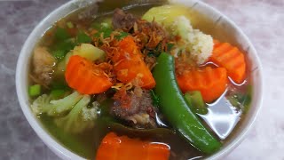 Simple Enak  ✅️ Sop Daging Sapi Kuah Bening ~ Kuahnya Segar Banget