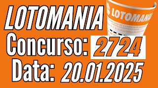 🔥 Resultado da Lotomania, Lotomania de hoje, Lotomania 20/01,