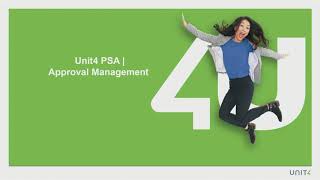 UNIT4 PSA Approval Management V2