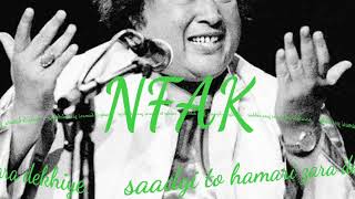 saadgi to hamari zara dekhiye #ustad NUSRAT FATEH ALI khan #nfak #music #original version