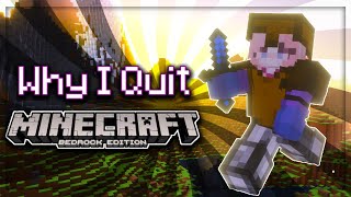 Why i quit Minecraft Bedrock... | Hypixel bedwars commentary