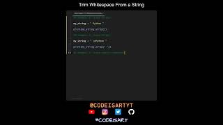 Trim Whitespace From a String in Python | Python Examples | Python Coding Tutorial | PythonInterview