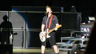 Green Day - Dominated Love Slave - Live - Tre Guitar - Billie Joe Drum Solo - San Diego 9-2-2010