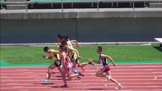 中学男子100ｍ_決勝3組_第31回南部忠平記念陸上20180708