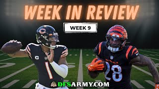 DFS NFL Week 9 Week in Review - How The Draftkings Millionaire Maker Was Won