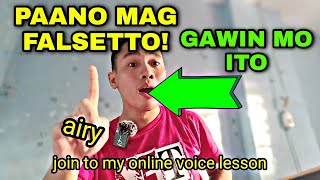 paano mag falsetto! #vocal #voice  #voicecoach #music #singer #musician #recordingartist #warmup