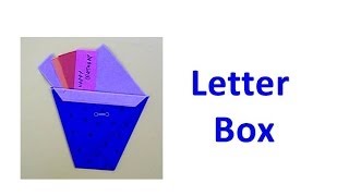 How to make an Origami Letter Box
