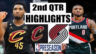 Portland Trail Blazers VS Cleveland Cavaliers FULL GAME 2nd QTR Highlight |2022 NBA Regular Season