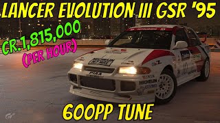 (Patched/Not working)GT7|Easy money build|Evo III GSR '95|Tokyo 600pp|1.35