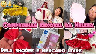 COMPRINHAS PARA O ENXOVAL DA NOSSA BEBÊ NA SHOPEE E NO MERCADO LIVRE 🎀😍