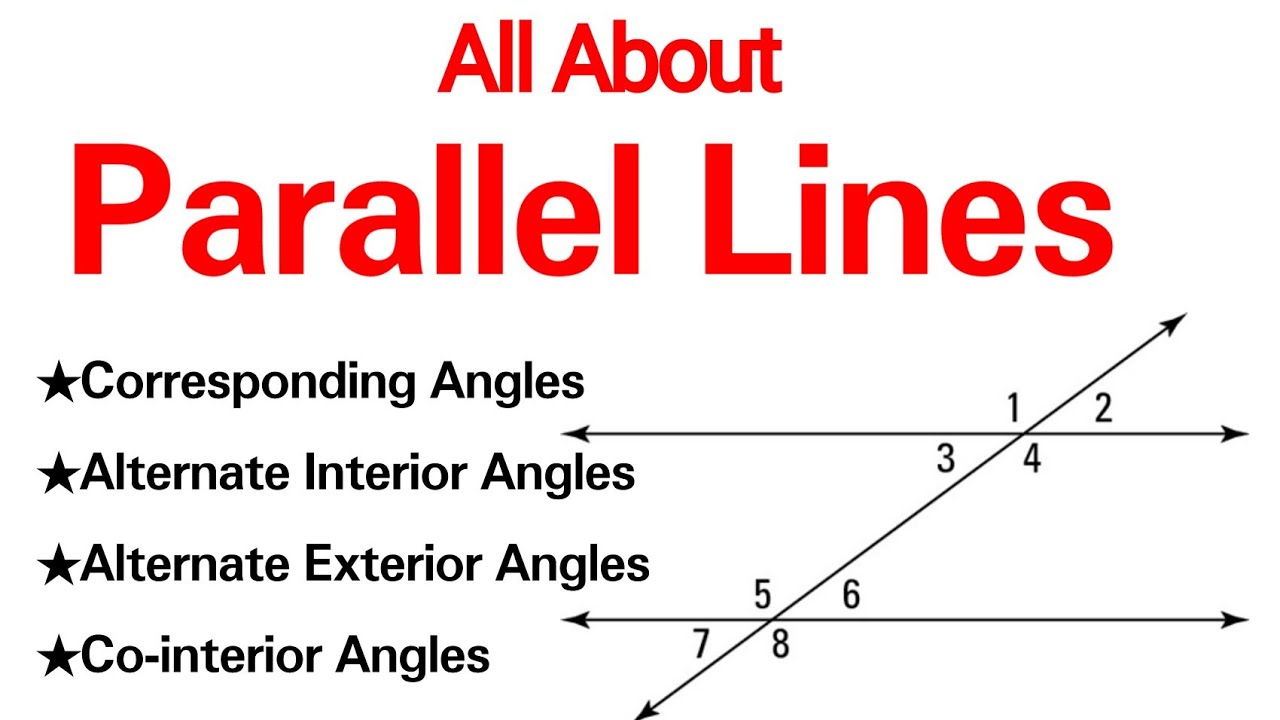 All About Parallel Lines : Corresponding Angles, Alternate Interior ...