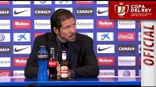 Rueda de Prensa de Simeone tras el Atlético de Madrid (2-0) Valencia CF - HD Copa del Rey