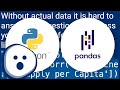 Use .corr to get the correlation between two columns