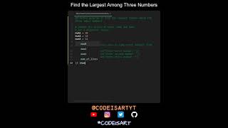 Find the Largest Among Three Numbers in Python | Python Examples | Python Coding Tutorial