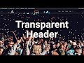 Transparent Header using Elementor & OceanWP in WordPress