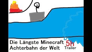 Die längste Minecraft Achterbahn der Welt 5h [Trailer]