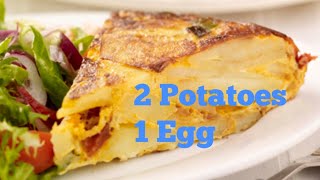 வெறும் முட்டை மற்றும் உருளைக்கிழங்குடன் டிபன் ரெடி Breakfast with egg /Indo Spanish egg omelette