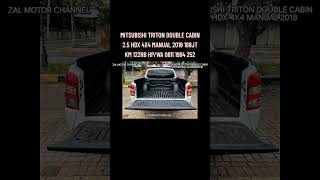 🔴 [SHORT] MITSUBISHI TRITON DOUBLE CABIN 2.5 HDX 4X4 MANUAL 2018 188JT KM 122RB MOBIL BEKAS?!