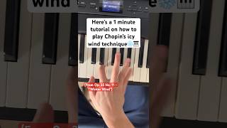 How to Play Chopin’s Winter Wind Etude Intro (Piano Tutorial) ❄️🎹 #chopinpiano #classicalpiano