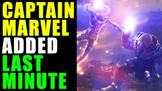 MCU - Captain Marvel Scene Added LAST MINUTE in Avengers Endgame Movie