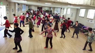 藍色探戈 Blue Tango, San Francisco GGPSC Chinese Line Dance Class