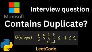 Contains Duplicate - LeetCode 217 - Python Problem #2