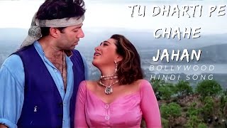 Tu Dharti Pe Chahe Jahan Bhi | Jeet Songs  | Sunny Deol | Karisma Kapoor I Love Song