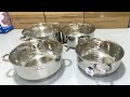 8 pcs stainless steel cookware set kitchen unboxing and review kitchen products cookware