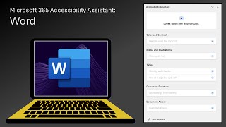 Microsoft 365 Accessibility Assistant: Word