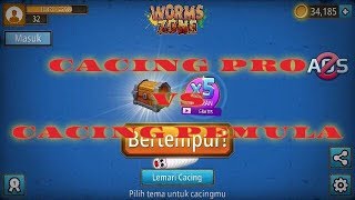 CACING PRO VS CACING PEMULA || WORMS ZONE BEST GAMEPLAY #20