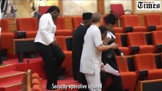 Moment Hoodlums invade, steal mace at Senate Chamber