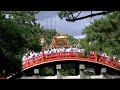 太鼓橋を渡御する神輿_住吉大社 住吉祭