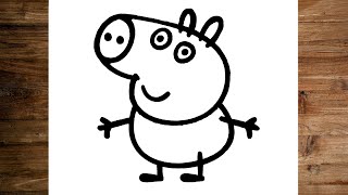 How To Draw George (Peppa Pig)