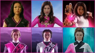 Power Rangers Pink and White Ranger Morph — Neo Saban, Hasbro — Samurai - Dino Fury