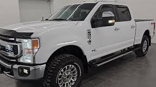 2022 FORD F250 XLT CREW SHORT 6.2L V8 GASSER IN OXFORD WHITE 4K WALKAROUND 15282Z