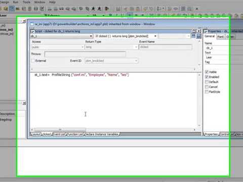 Power Builder - Archivos de Configuracion Power Builder - Archivos de Configuracion