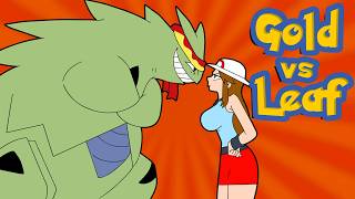 GOLD vs 🍃 LEAF and BLAINE 🔥 - Pokemon GOLD 49 Fan Series