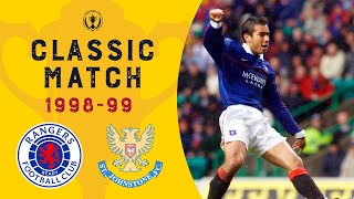 Rangers 4-0 St Johnstone | Van Bronckhorst Sends Gers to Final |  Scottish Cup Semi-Final 1998-99