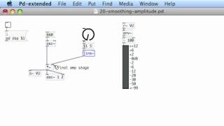 PURE DATA: 20 Smoothing Amplitude
